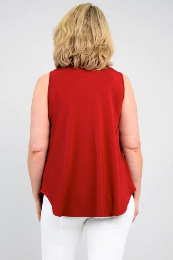 Blue Sky Women's Sleeveless Top Scoop neck Sleeveless Tank Top-Jazz