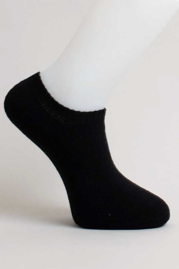Blue Sky Women's Socks Black Women's Ankle Socks viscose of Bamboo