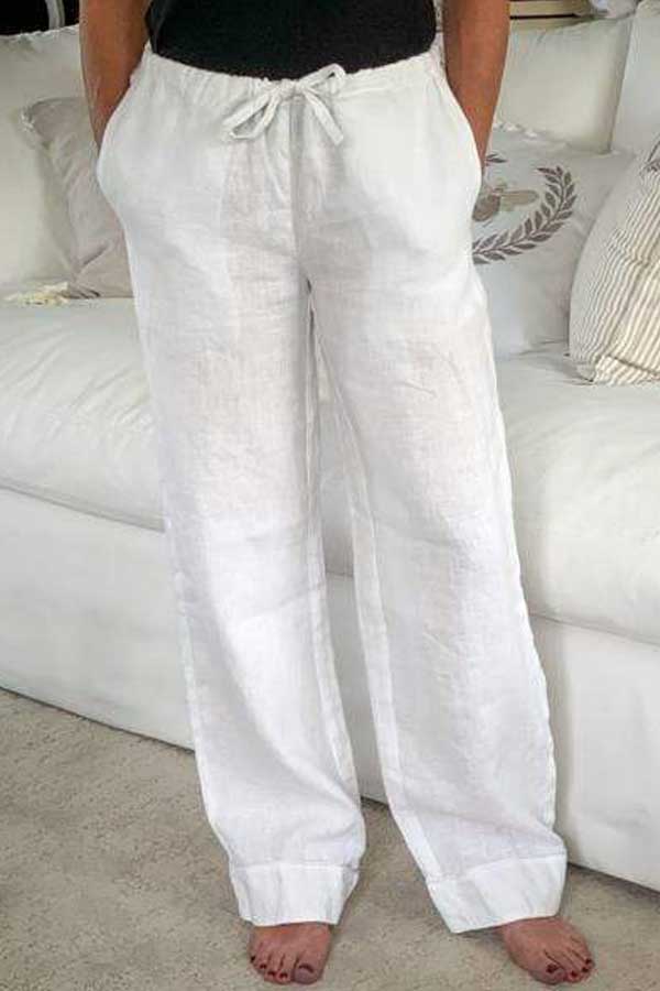 Crown Linen women's PJ Flax (natural) / S Sienna Linen Pajama Pant