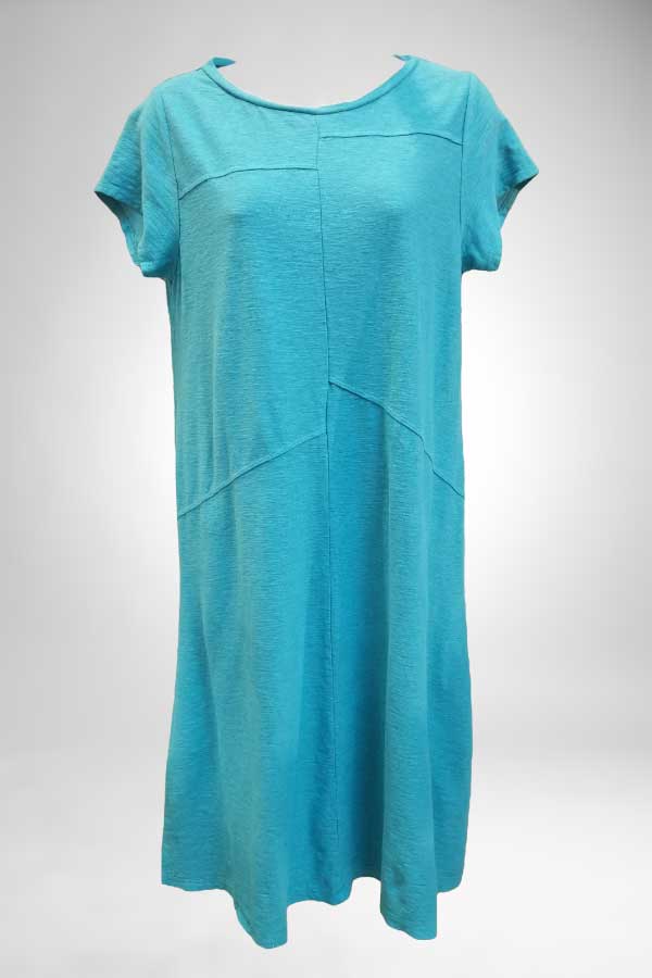 Cutloose Women&#39;s Dress Bahama / S Cotton Blend Short Sleeve Seamed Dress