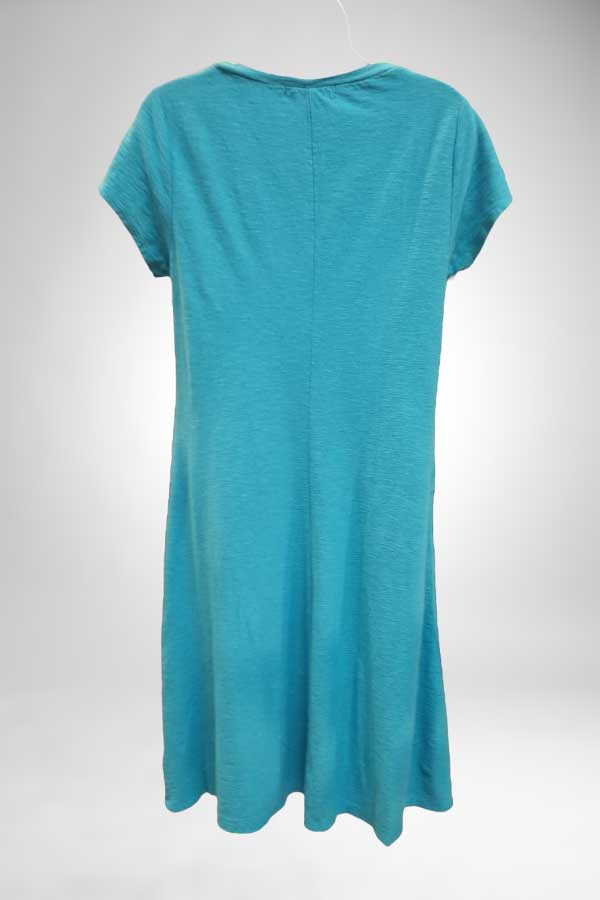 Cutloose Women&#39;s Dress Cotton Blend Short Sleeve Seamed Dress