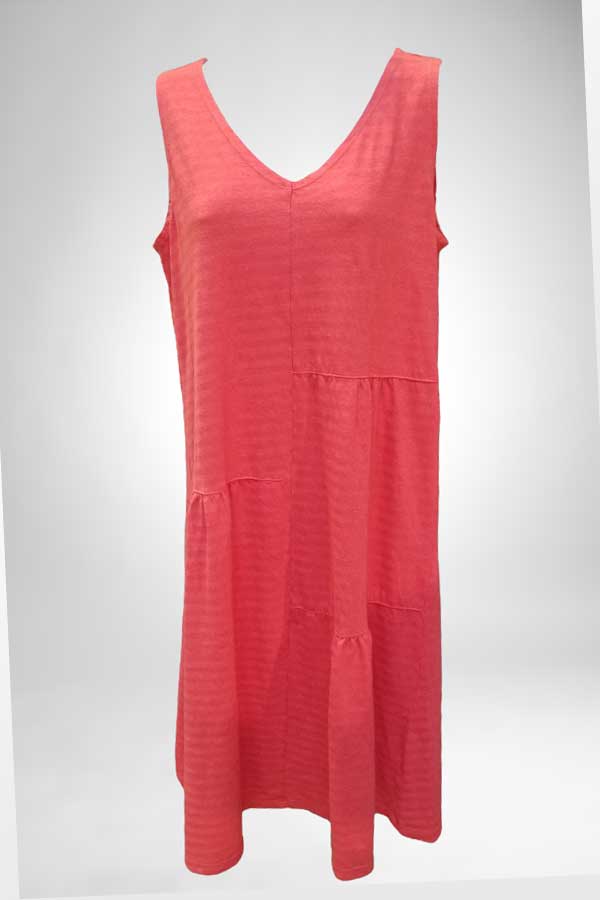 Cotton Blend Sleeveless Patch Dress - Natural Clothing Company Cotton Blend Sleeveless Patch Dress - Natural Clothing Company