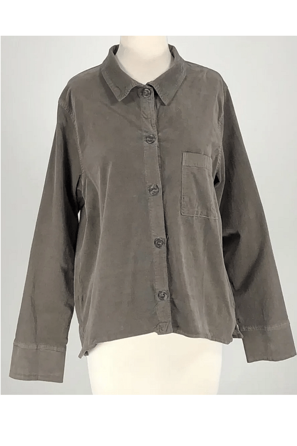 Cutloose Women's Long Sleeve Top Saddle / S Crop Jacket - mini corduroy