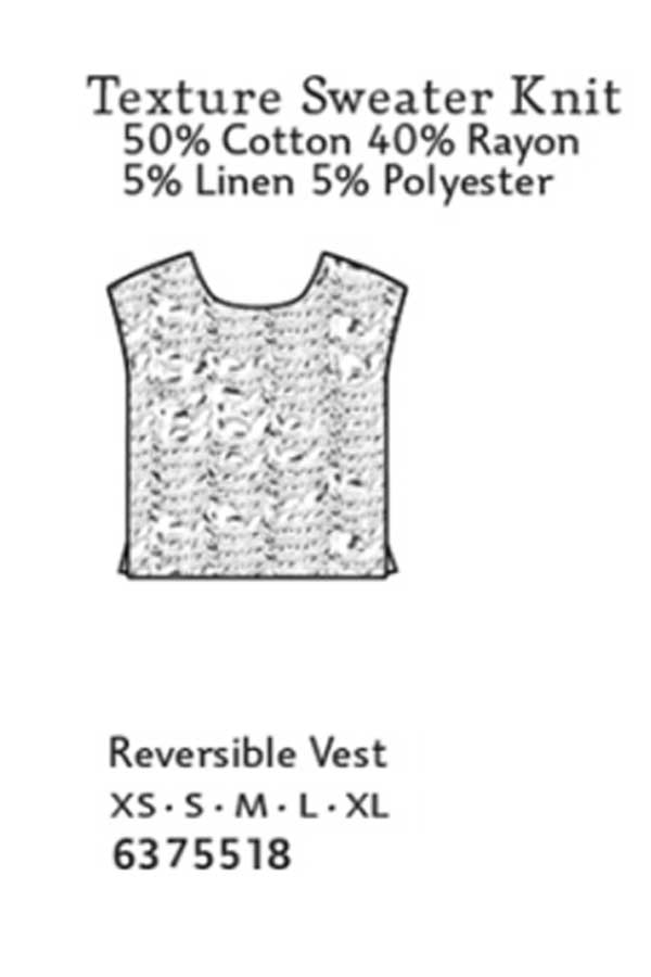 Cutloose Women&#39;s Sleeveless Top Cotton Blend Textured Vest - reversible