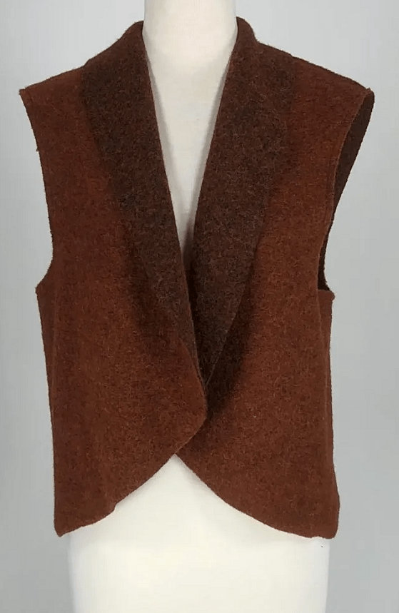 Boiled wool 2025 vest womens