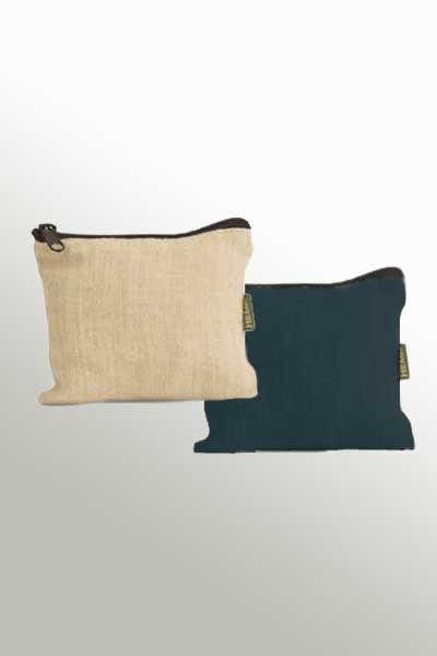 Hemp Pouch with Zipper - Natural Clothing Company