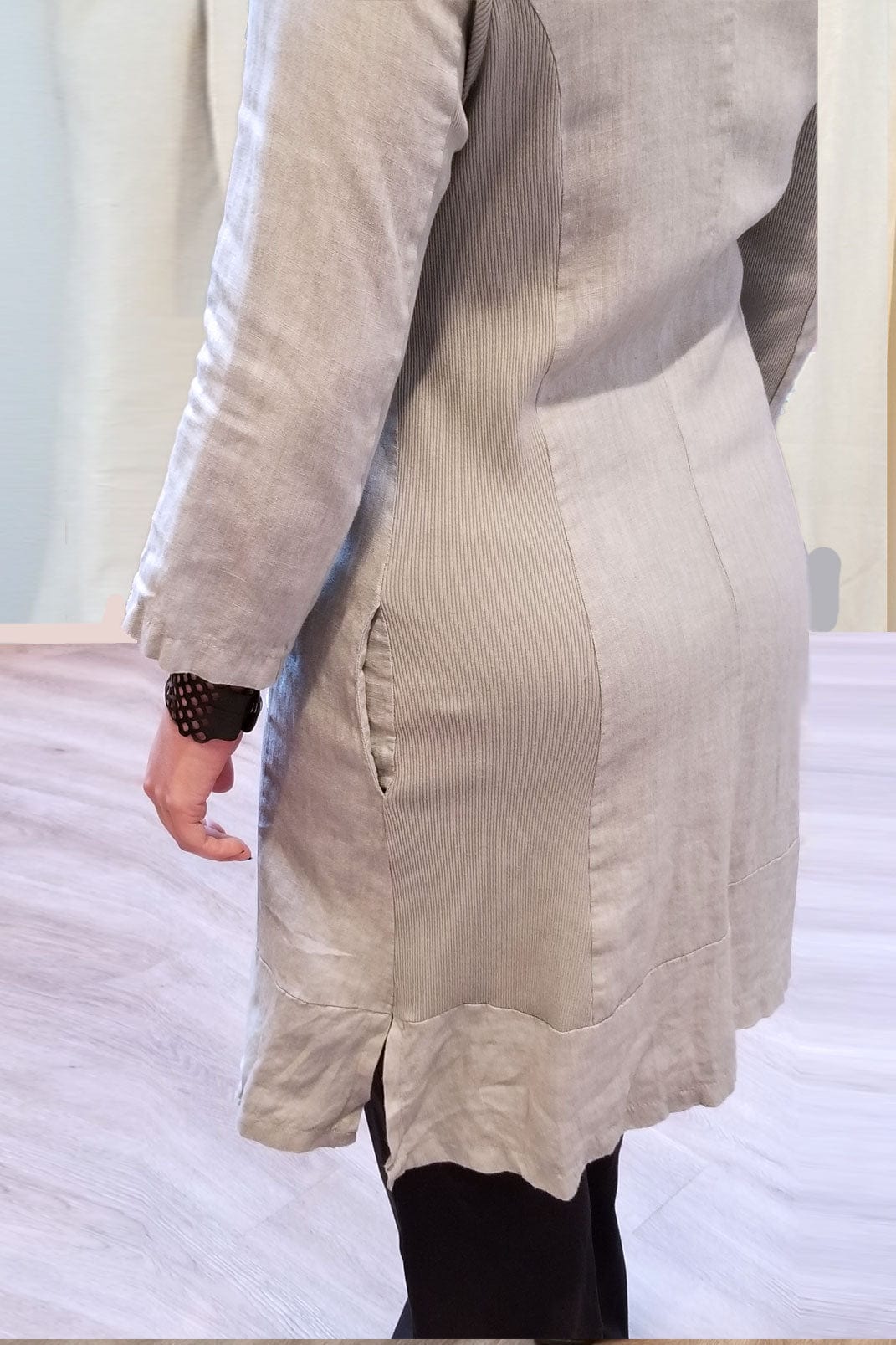 Inizio Women&#39;s Jacket Long Linen Jacket - Inizio (L, XL)