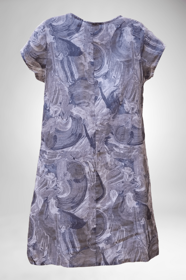 Lands Downunder Women's Dress Italian Linen Dress Short Sleeve