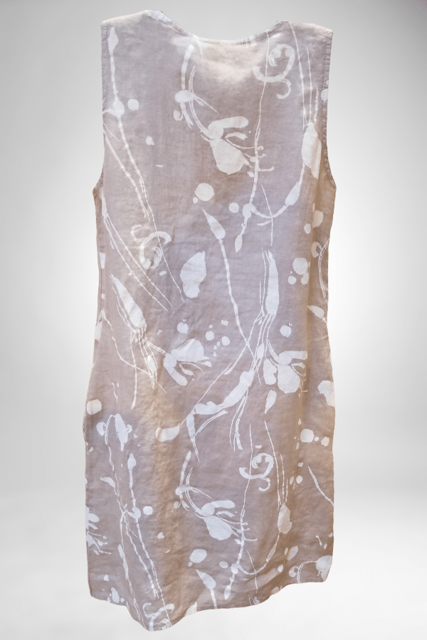 Lands Downunder Women's Dress Italian Linen Dress - Sleeveless