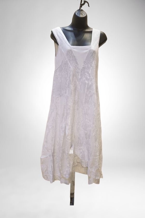 Lands Downunder Women's Dress Italian Linen Dress Sleeveless - Reef