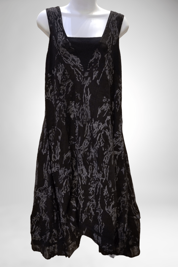 Lands Downunder Women's Dress Italian Linen Dress Sleeveless - Reef