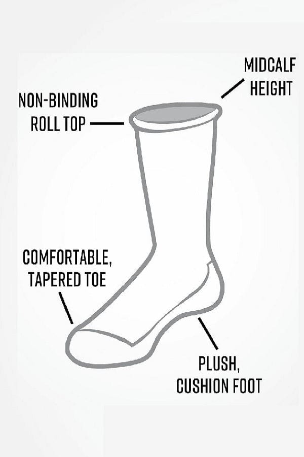 Maggie's Unisex Socks Cushioned Organic Cotton Crew Socks