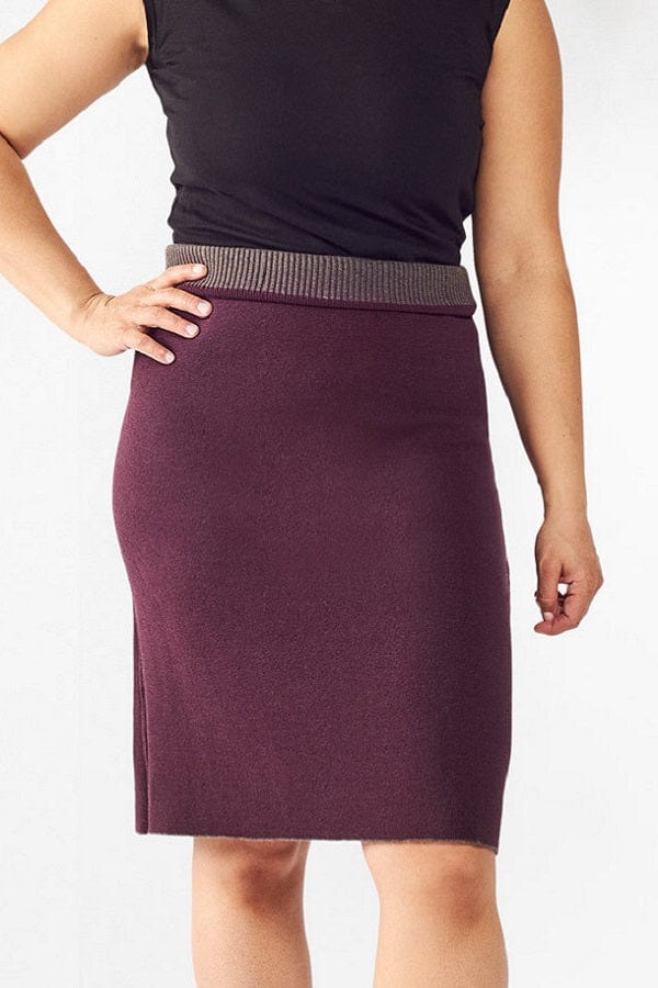 Maggie's Women's Skirt Raisin/Anthracit / S Organic Cotton Reversible Skirt