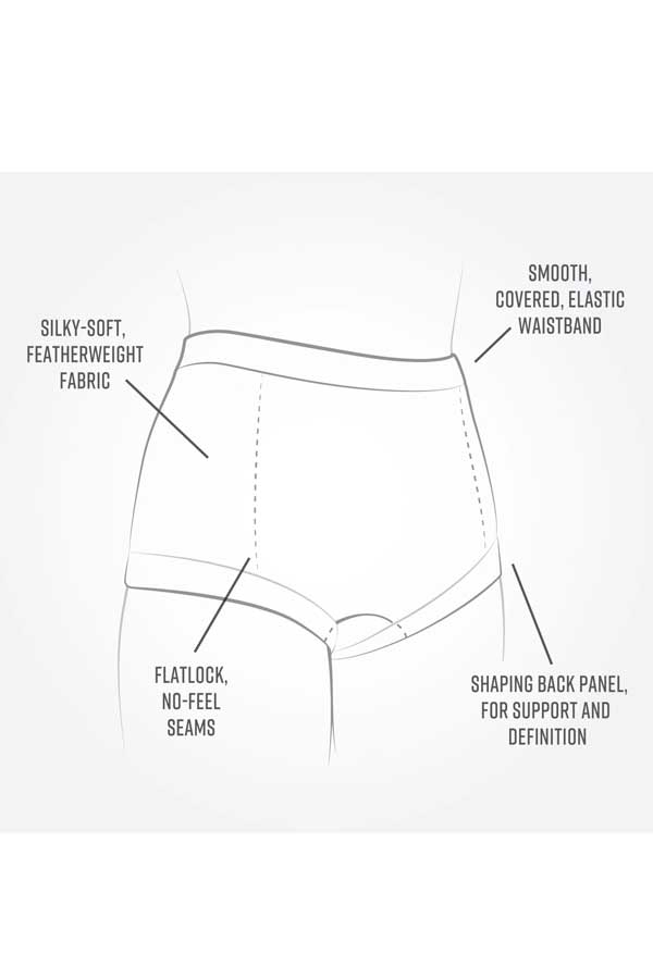 Maggie's Women's Underwear Organic Cotton Boy Shorts 2-pack (in stock thru XXL)