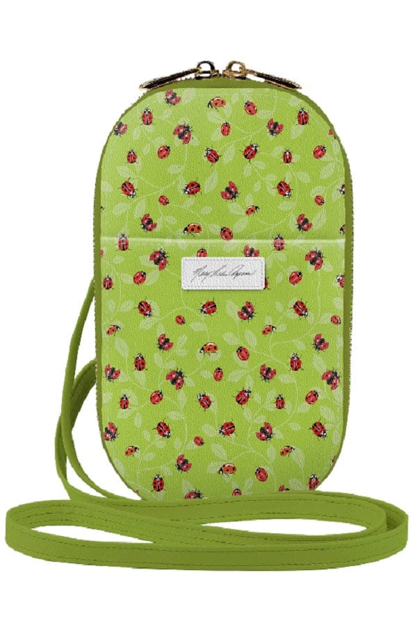 Monarque bag Crossbody Purse Set of Crossbody Vegan Purse, Wallets with RFID protection - Ladybugs