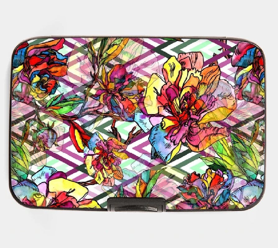Monarque wallet Armored Wallet RFID protection - Floral