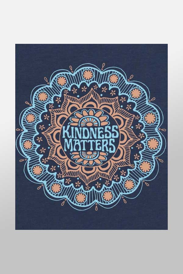 Soul Flower Women's Short Sleeve Top Eco-friendly Dolman Top - Kindness Matters