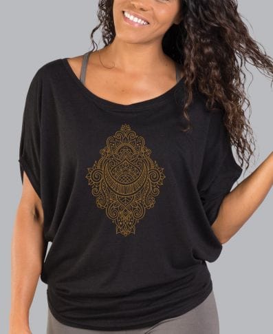 Soul Flower Women's Short Sleeve Top Mystic Moon / XL Eco-friendly Dolman Top - Stardust