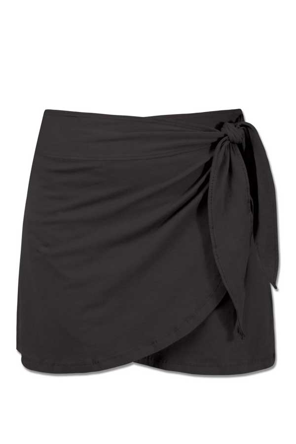 Soul Flower Women&#39;s Skirt Black / S Organic Cotton Wrap Skirt