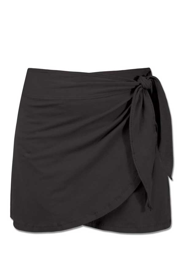 Soul Flower Women's Skirt Black / S Organic Cotton Wrap Skirt