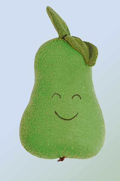 Under The Nile Toy Pear Organic Cotton Toy - Fruits and Veggies