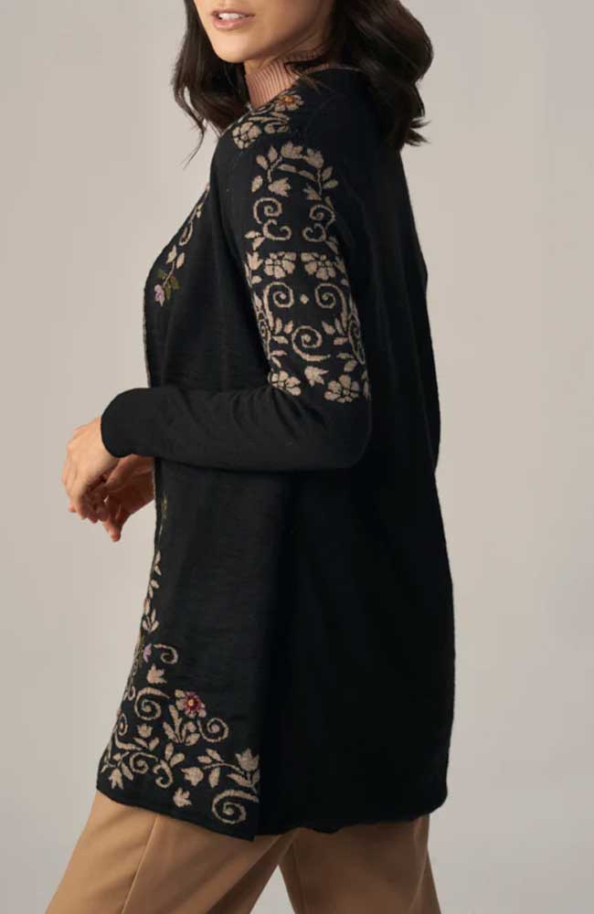 Wuaman Women's Sweater Alpaca Blend Cardigan Open - cg18