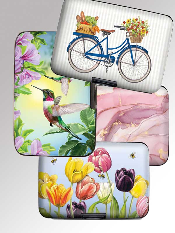 Armored Wallet RFID protection hard shell- for her - Natural Clothing Company