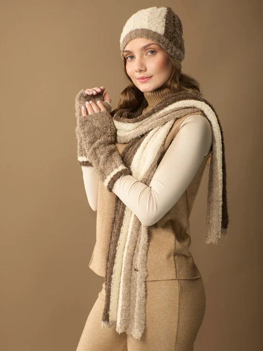 Wuaman Hat women Alpaca Boucle Scarf, Hat or Hand Warmers