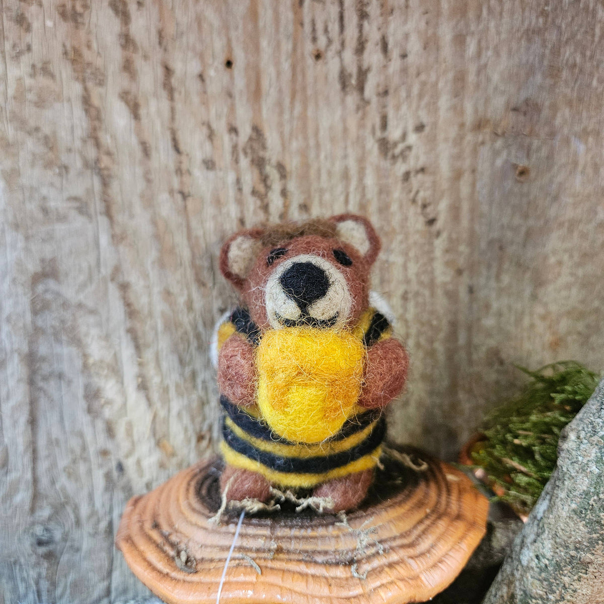 Handmade Felt Decoration - Howie Honey Bee Bear