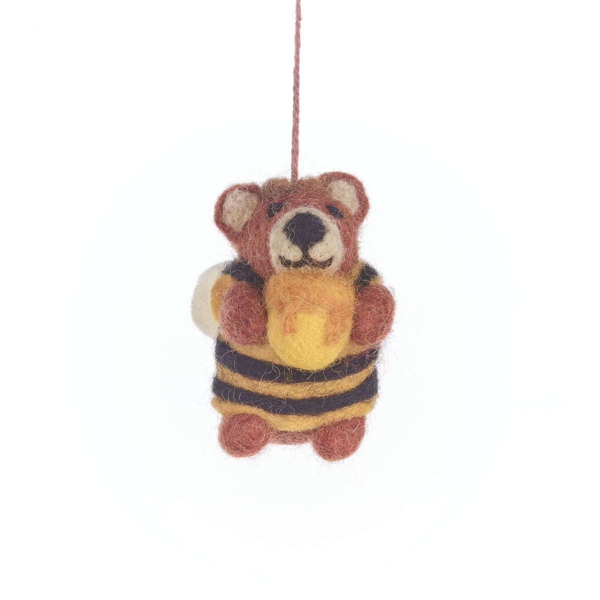 Handmade Felt Decoration - Howie Honey Bee Bear