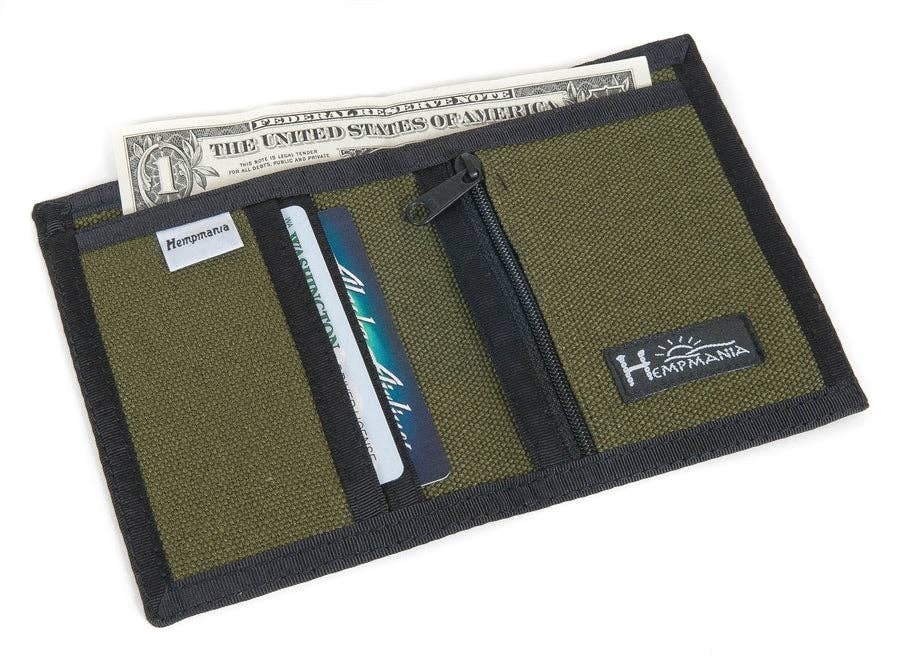 Hemp Bifold Wallet W107 - Natural Clothing Company