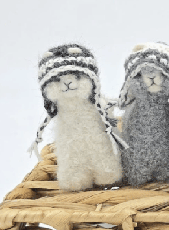 Alpaca Stuffed Animal Needle Felted - Alpaca