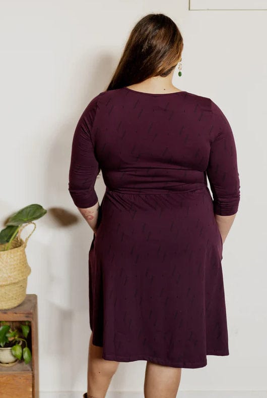 Organic Cotton Jersey Wrap Dress - Callie (XL only) - Natural Clothing Company