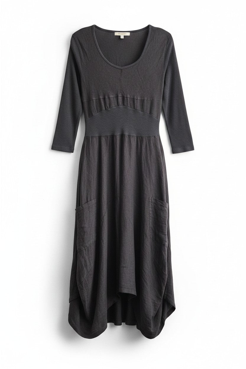 Italian Linen Dress by Inizio - Magic 3/4 sleeve - Natural Clothing Company