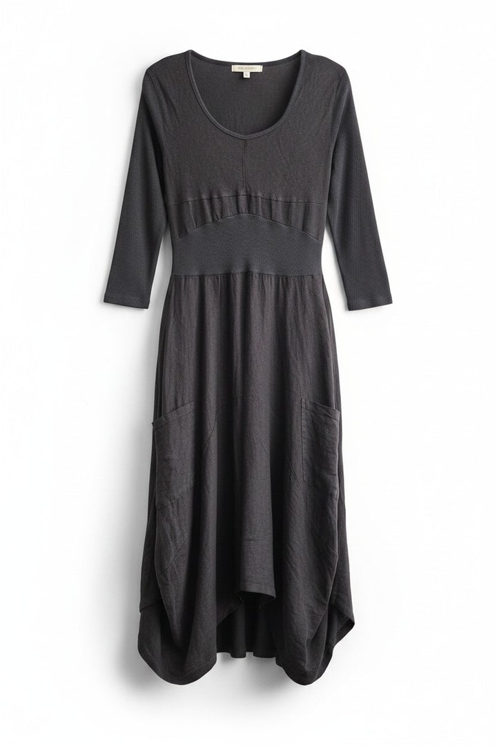 Italian Linen Dress by Inizio - Magic 3/4 sleeve - Natural Clothing Company