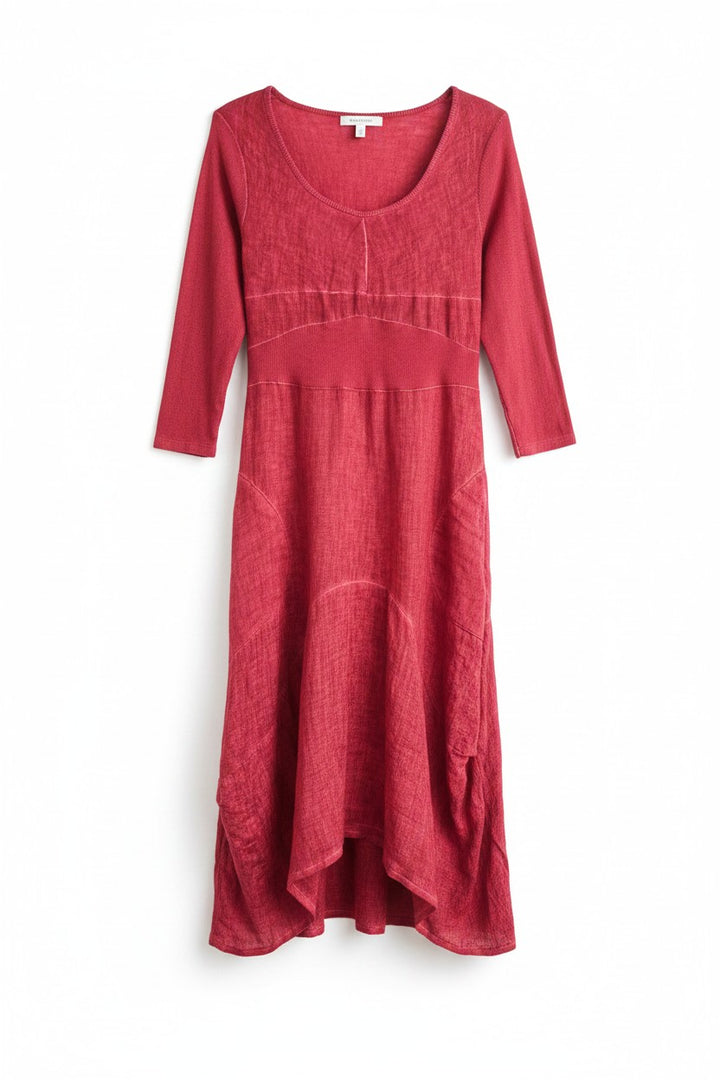 Italian Linen Dress by Inizio - Magic 3/4 sleeve - Natural Clothing Company