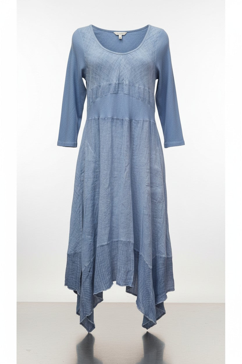 Magic with Lace, Inizio Italian Linen Dress - Lyric with 3/4 sleeve