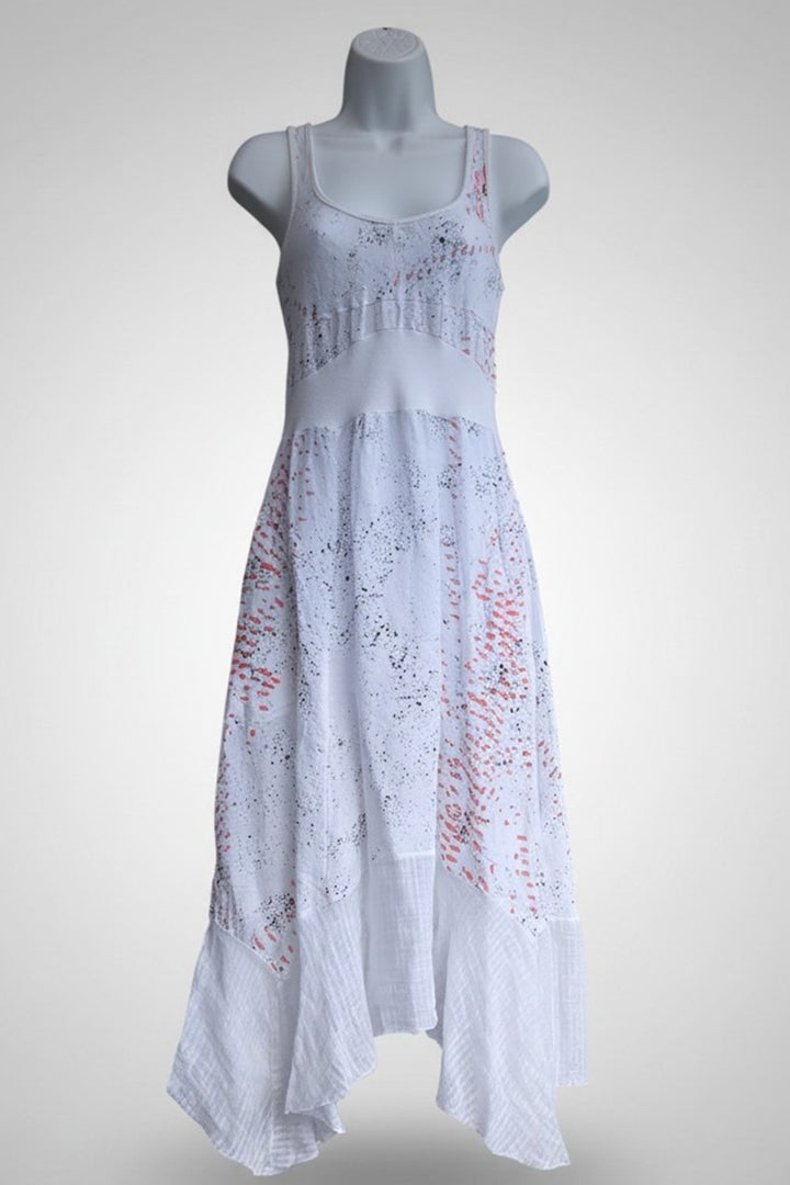 Linen Dress with Lace by Inizio - Lyric