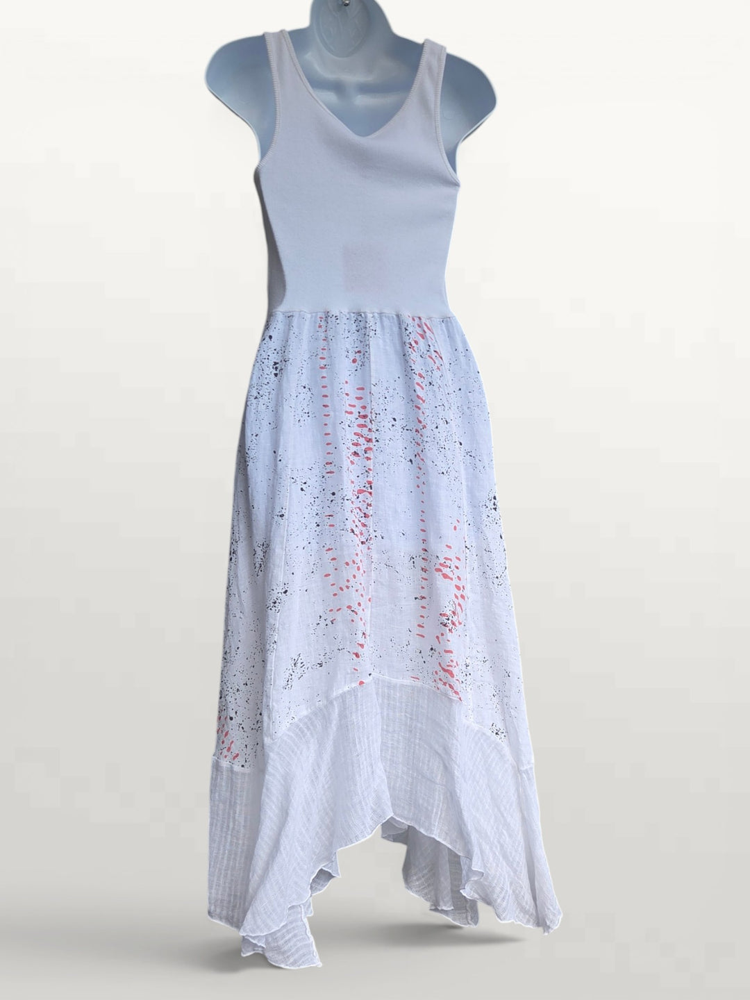 Linen Dress with Lace by Inizio - Lyric