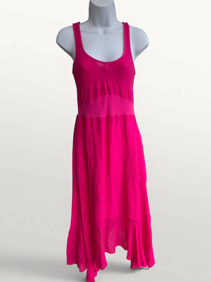 Linen Dress with Lace by Inizio - Lyric