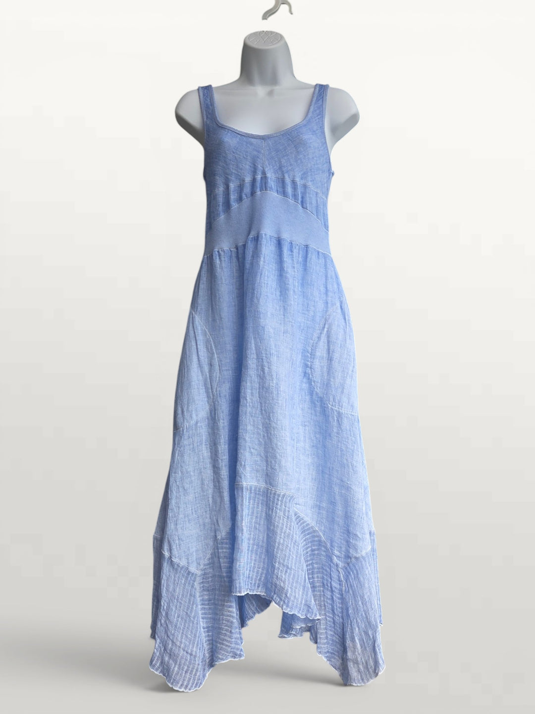 Linen Dress with Lace by Inizio - Lyric