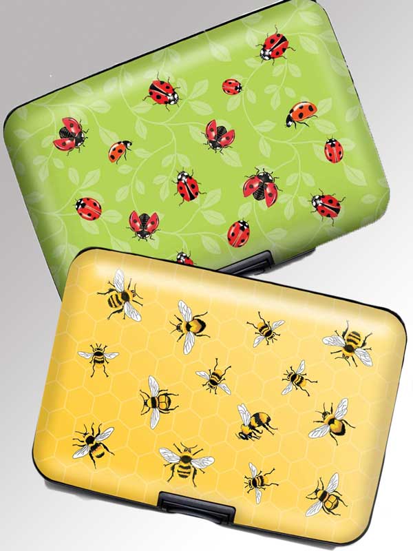 Wallets with RFID protection - Ladybugs, Bees