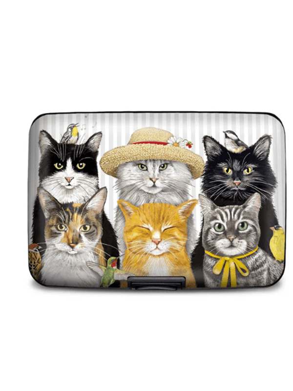 Armored Wallet RFID protection hard shell - dogs, cats