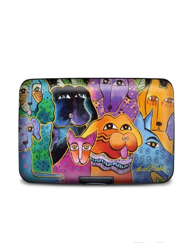 Armored Wallet RFID protection hard shell - dogs, cats