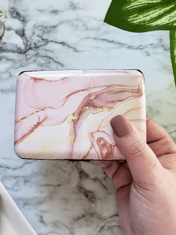 Armored Wallet RFID protection hard shell- for her - Natural Clothing Company