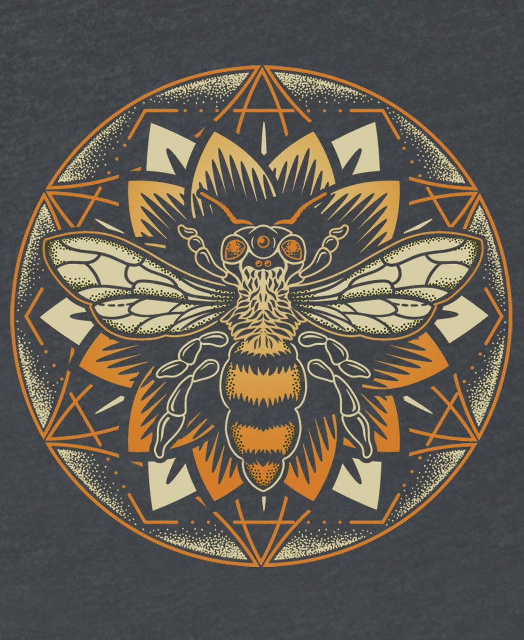 Bee Mandala Recycled Racerback Tank: LG - Natural Clothing Company