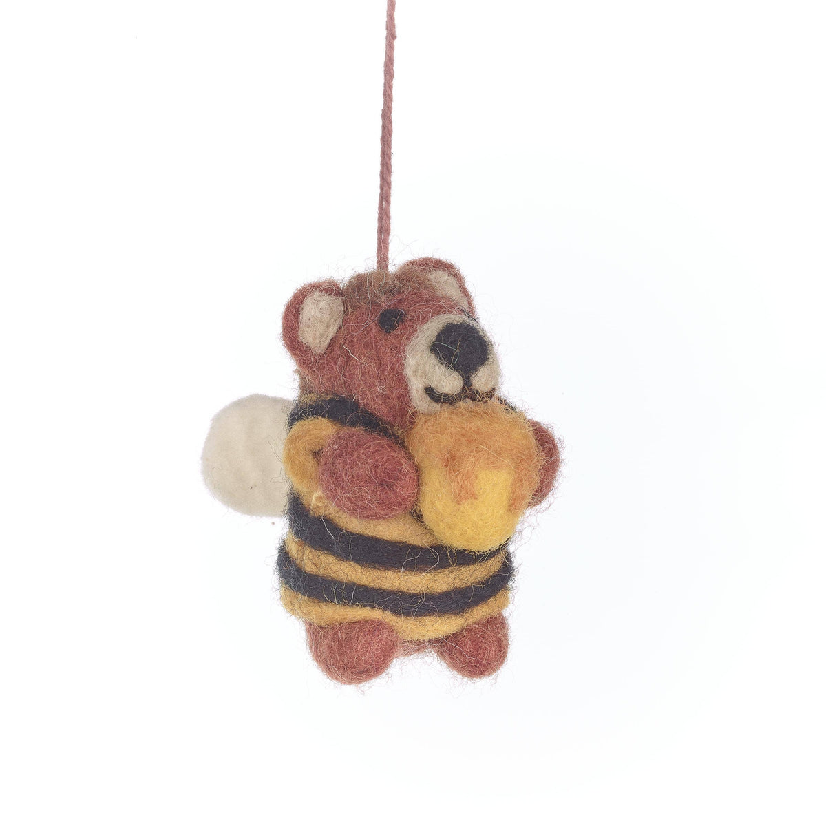 Handmade Felt Decoration - Howie Honey Bee Bear