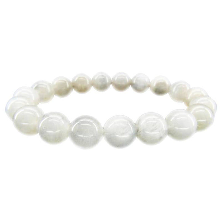 Artisans de Madagascar Bracelet Pierre de Lune Billes 10 mm