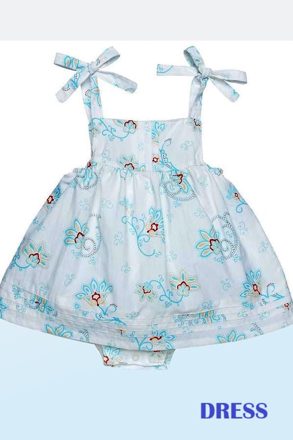 Organic Cotton Girls' Dress or Romper - Princess Petals
