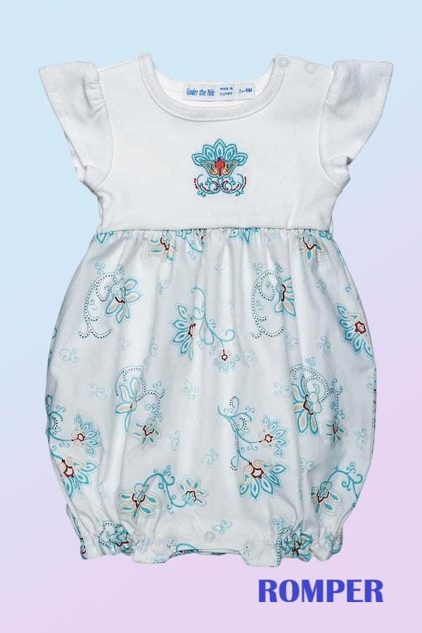 Organic Cotton Girls' Dress or Romper - Princess Petals